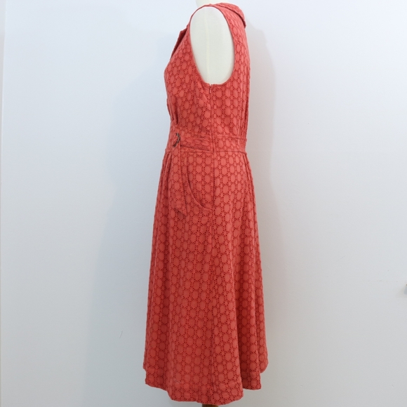 Anthropologie Elm Collared Cotton Eyelet Dress - Picture 4 of 10